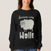 Kom: Wol Cute Sheep Wool Tube Sewing Crochet Trui (Voorkant)