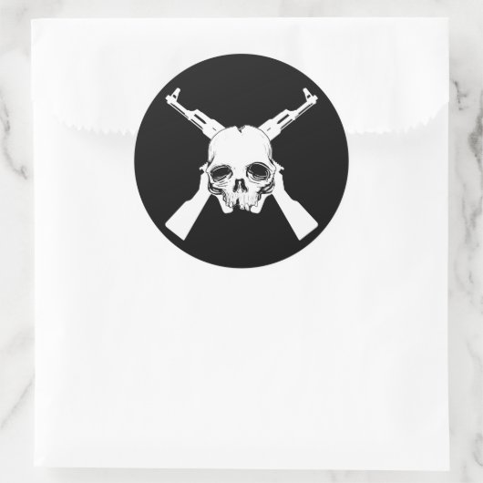 Kom ze halen ronde sticker (Tas)