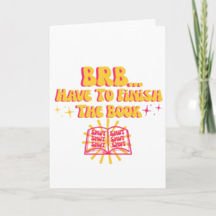 Kom zo terug, moet het boek afmaken kaart