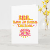 Kom zo terug, moet het boek afmaken kaart (Gele Bloem)
