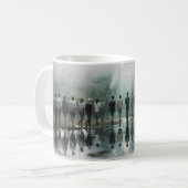 Kom zoals je bent Misty Reflection Kunstmok Koffiemok (Voorkant links)