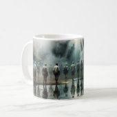 Kom zoals je bent Misty Reflection Kunstposter Koffiemok (Voorkant links)