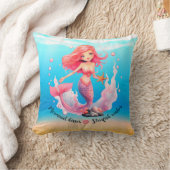Kom zwemmen met mij Zeemeermin Kussen (Deken)