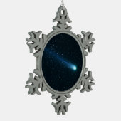 Komaan in Night Sky Tin Sneeuwvlok Ornament (Links)