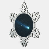 Komaan in Night Sky Tin Sneeuwvlok Ornament (Rechts)