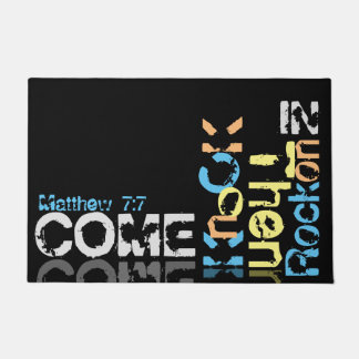 Komaan, klop, dan rots erin, groot zwart hormoon deurmat