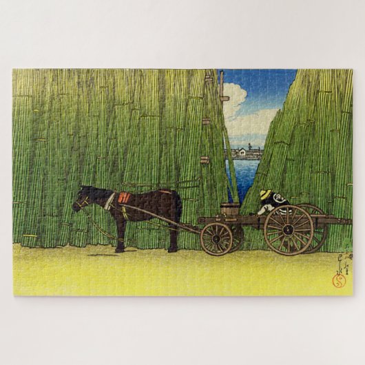 Komagata Embanking door Hasui Kawase Japanse kunst Legpuzzel (Horizontaal)