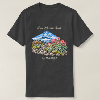 Komakusa Alpen Bloemen T-Shirt – Donkere kleur