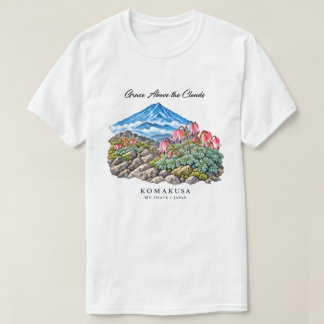 Komakusa Alpen Bloemen T-Shirt – Lichtkleur