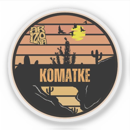 Komatke, Arizona Sticker (Voorkant)