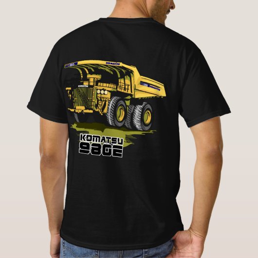 Komatsu 980E T-Shirt (Achterkant)