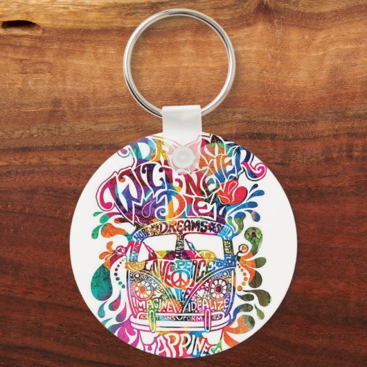 Kombi hippie sleutelhanger (Voorkant)