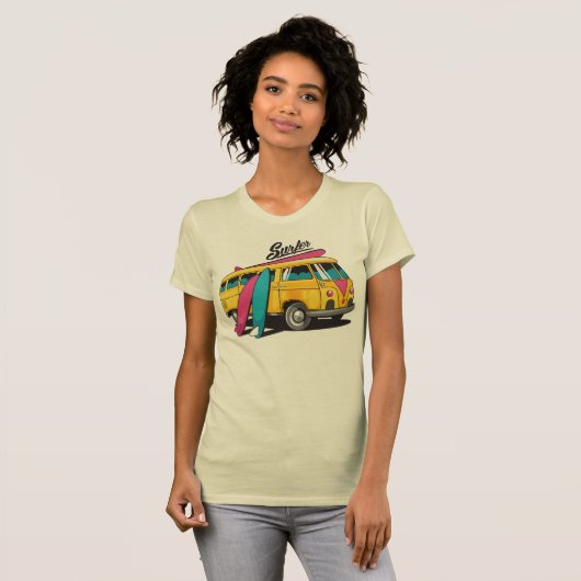 Kombi Surfer T-shirt (Voorkant volledig)