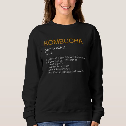 Kombucha Definition Boch Tea Trui (Voorkant)