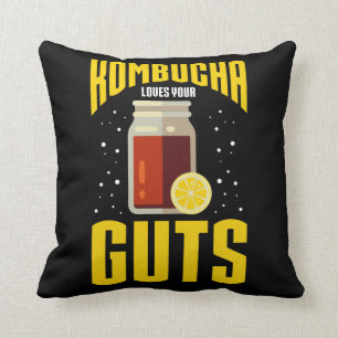 Kombucha houdt van je gasten Kombucha Tea Drinker Kussen