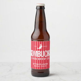 Kombucha Keuken Brouwen Label Design Bier Etiket