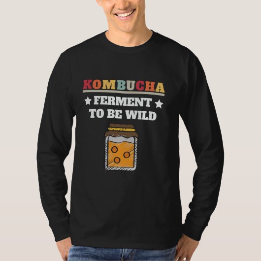 Kombucha Theeliefhebber Gefermenteerd T-shirt (Voorkant)