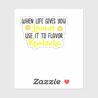 KombuchaLemons-Vinyl Sticker