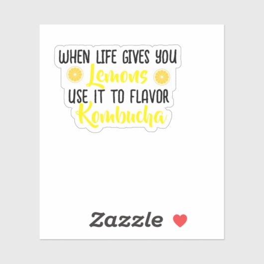 KombuchaLemons-Vinyl Sticker (Vel)