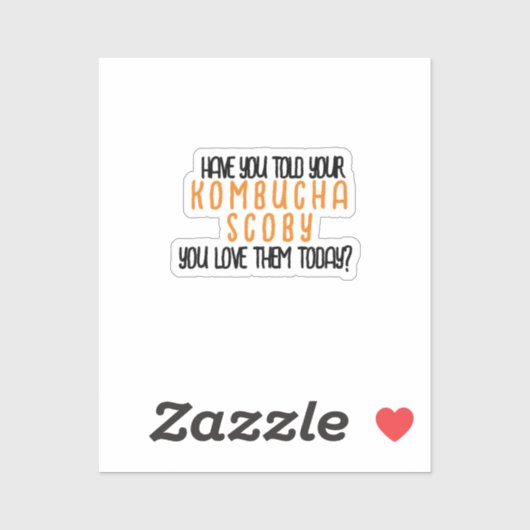 KombuchaScobyLove-Vinyl Sticker (Vel)