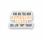 KombuchaScobyLove-Vinyl Sticker (Voorkant)