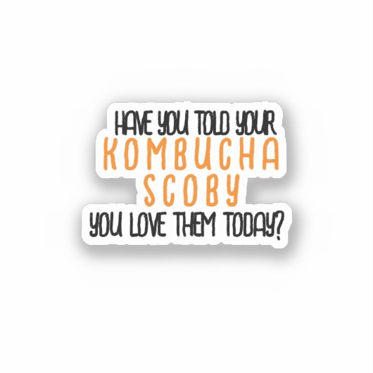 KombuchaScobyLove-Vinyl Sticker (Voorkant)