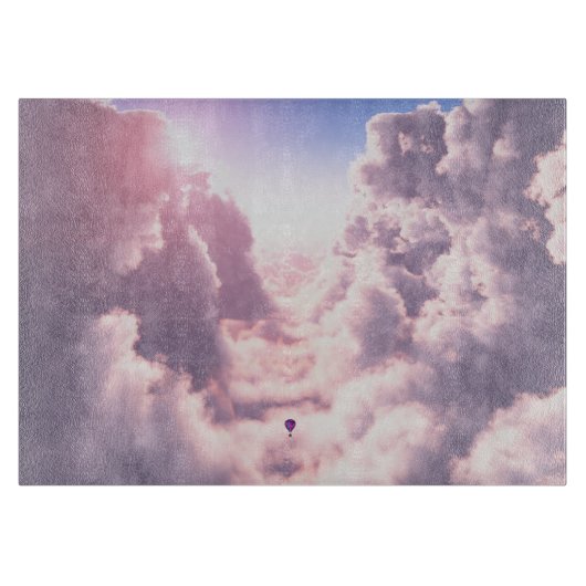 Kombuis in het snijvlak van wolken snijplank (Voorkant)