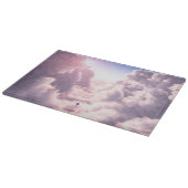 Kombuis in het snijvlak van wolken snijplank (Hoek)