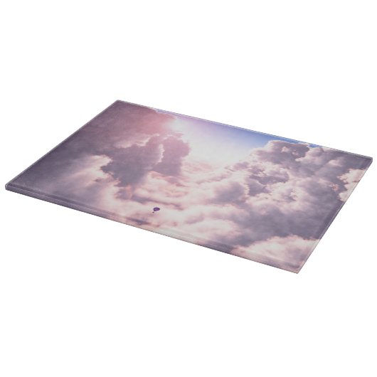 Kombuis in het snijvlak van wolken snijplank (Hoek)