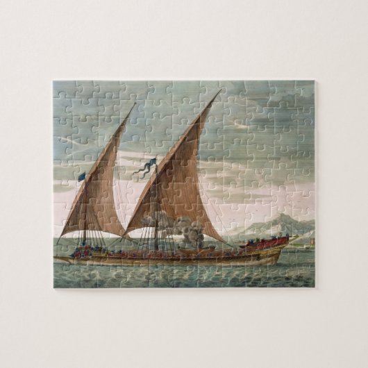 Kombuis onder zeilen, vliegnorm van de Commande Legpuzzel (Horizontaal)