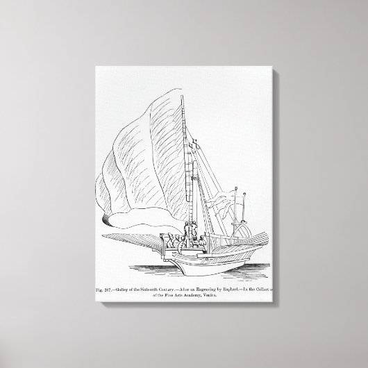 Kombuis van de 16e eeuw canvas afdruk (Voorkant)