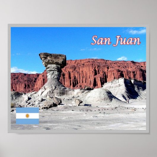 Kombuis van de maan - San Juan - Argentinië - Poster (Voorkant)