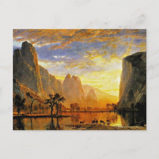 Kombuis van Yosemite door Albert Bierstadt Briefkaart (Voorkant)