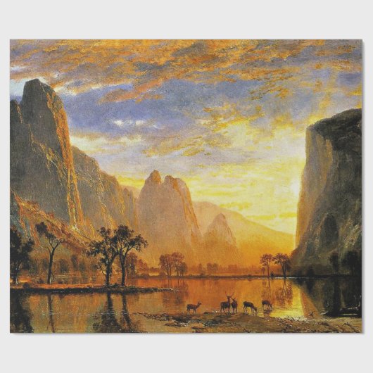 Kombuis van Yosemite door Albert Bierstadt Cadeaupapier (Vlak)
