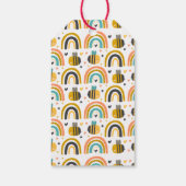 Kombule Bee Pattern Birthday Bedankt Cadeaulabel (Achterkant)