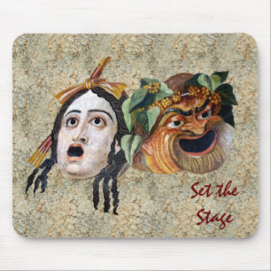 Komedie en tragedie Mousepad Muismat