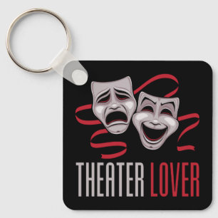 Komedie En Tragedie Theaterliefhebber Sleutelhanger
