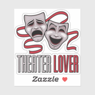 Komedie En Tragedie Theaterliefhebber Sticker