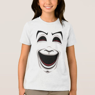 Komedie en tragedie Theatermaskers Gezichten Tri-Blend Shirt