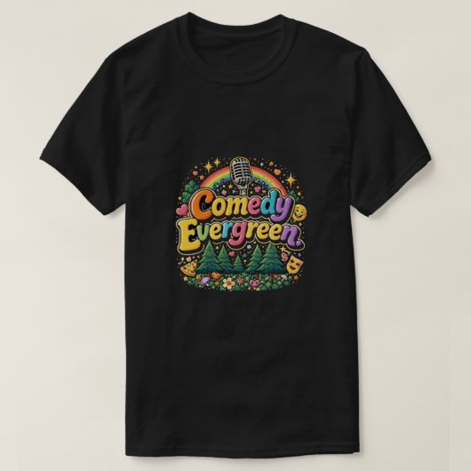 Komedie Evergreen: Timloze Humor Retro Esthetiek T-shirt (Design voorkant)