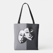 Komedie tragedie Mask --Canvas tas (Achterkant)