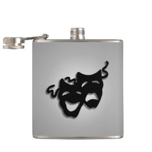 Komedie Tragedie Theater Maskers Heupfles