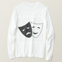 Komedie Tragedie Theater Maskers T-shirt