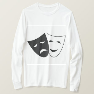 Komedie Tragedie Theater Maskers T-shirt
