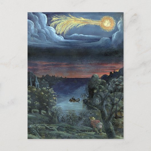 komeet-boekillustratie Miles Briefkaart (Voorkant)