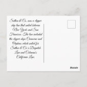 Komeet Clipper Zeilen Briefkaart (Achterkant)