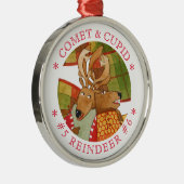 KOMEET CUPID RENDIER Premium Rond Ornament (Rechts)