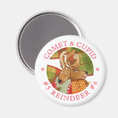 KOMEET CUPID RENDIER Ronde magneet (Voorkant / Achterkant)