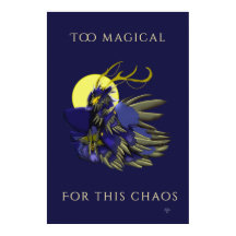 Komeet Dark Fantasy Rendier Poster