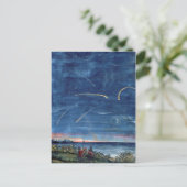  komeet-illustratie Etoiles Couzantes Briefkaart (Staand voorkant)